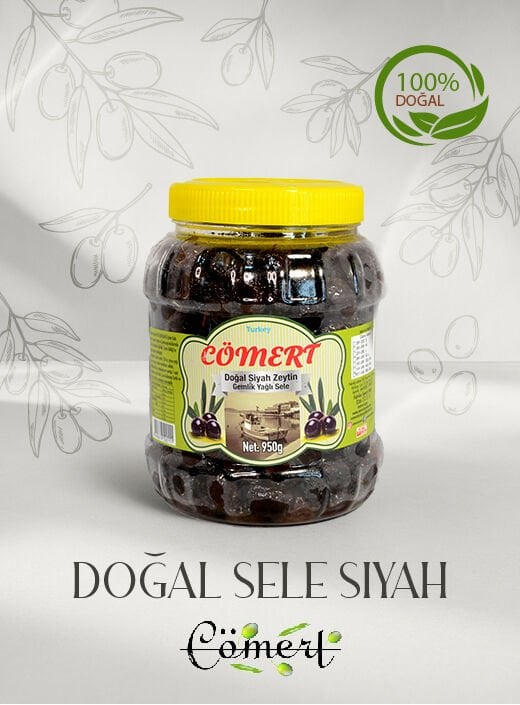 Doğal Sele Siyah Zeytin 1 kğ
