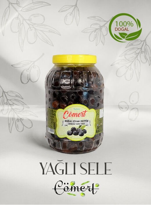 Doğal Sele Siyah Zeytin 1.5kğ