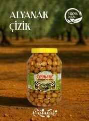 Doğal Alyanak Yeşil Zeytin 1.5 Kğ