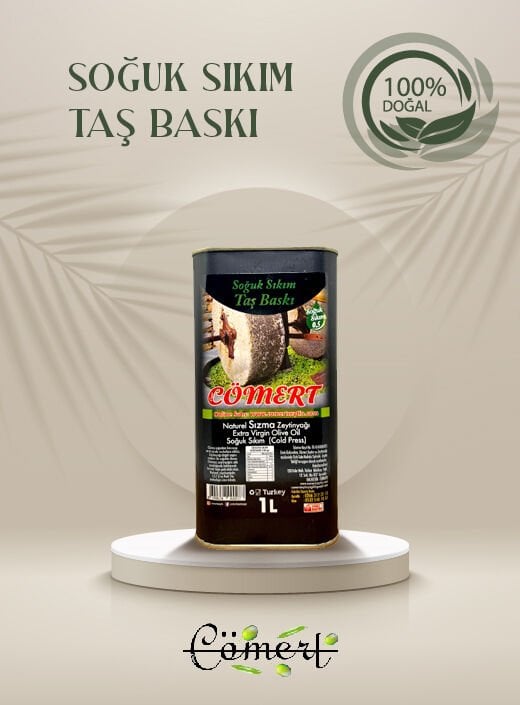 Taş Baskı Zeytinyağı 1 Lt 2025-2026 (filitresiz)