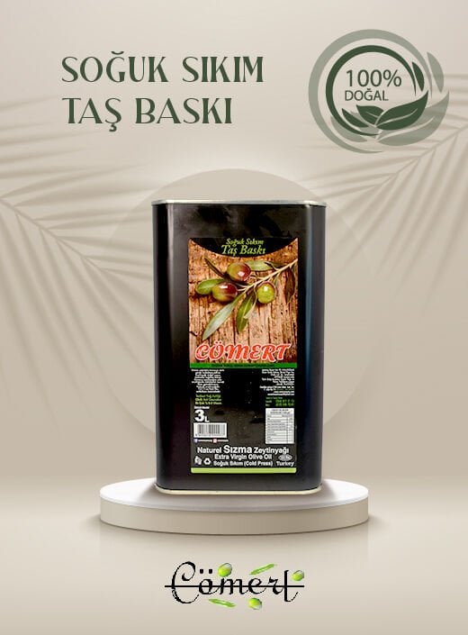 Taş Baskı Zeytinyağı 3 Lt 2025-2026 (filitresiz)