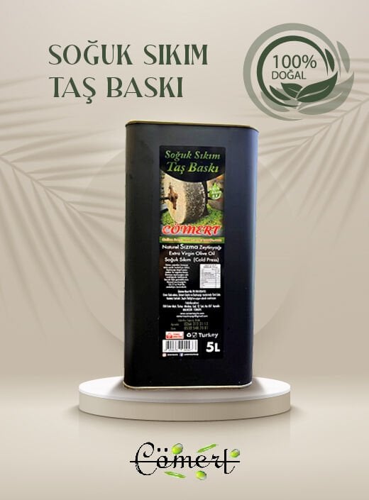 Taş Baskı Zeytinyağı 5 Lt 2025-2026 (filitresiz)