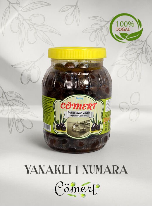 DOĞAL YANAKLI SİYAH ZEYTİN 1 NUM 1KĞ