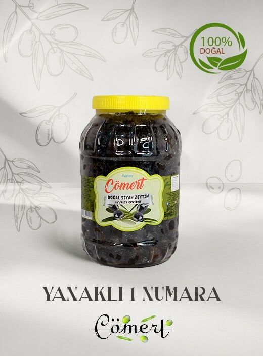 DOĞAL YANAKLI SİYAH ZEYTİN 1NUM 1.5 KĞ
