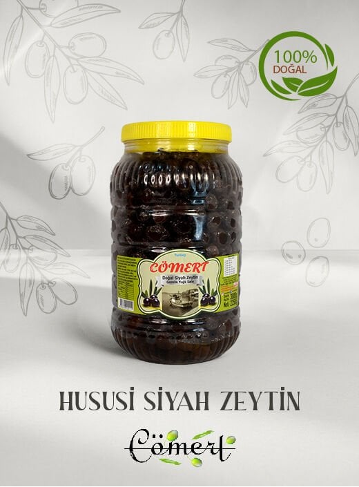 Doğal Hususi Siyah Zeytin 2.5 Kğ